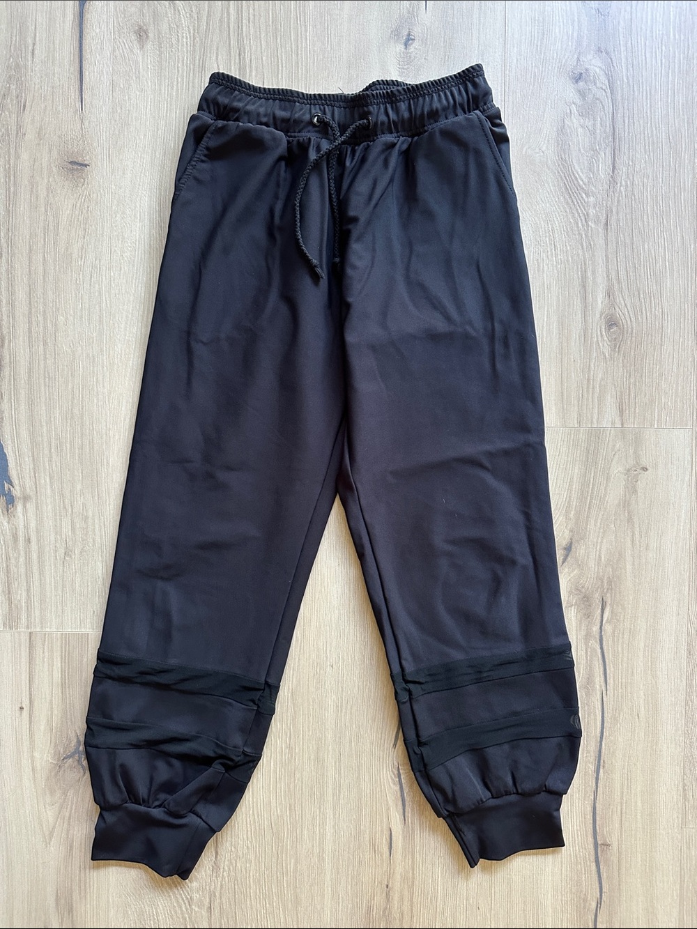 Kids Black Jogger Sweatpants with Elastic Waist